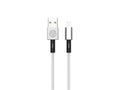 Techancy Cabo De Dados Usb-Lightning Branco TB1717, Carregamento Rápido De 2,4 A, Liga De Alumínio + Entrançado 1,2 M